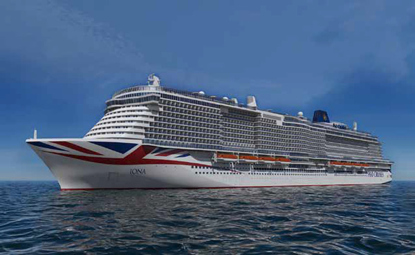 Arguably one of the most exciting imminent launches is Iona from P&O Cruises. Image © P&O Cruises