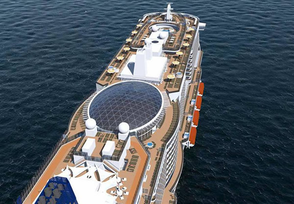 SkyDome promises to be one of Iona’s star attractions, providing guests with a magical venue. Image © P&O Cruises