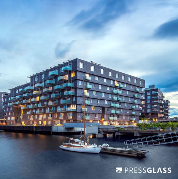 Sørenga residential complex with glass units from Press Glass