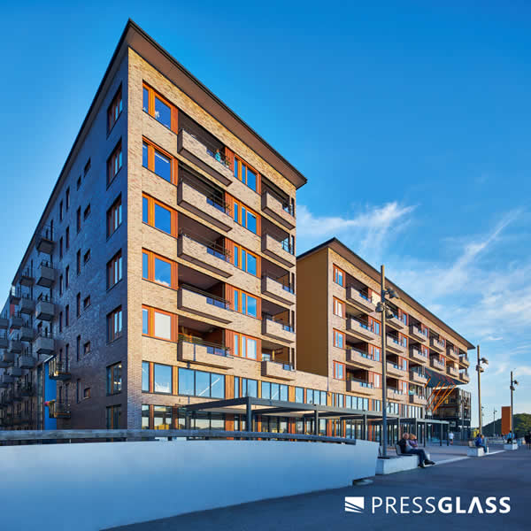 Sørenga residential complex with glass units from Press Glass