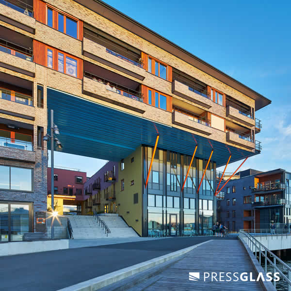 Sørenga residential complex with glass units from Press Glass