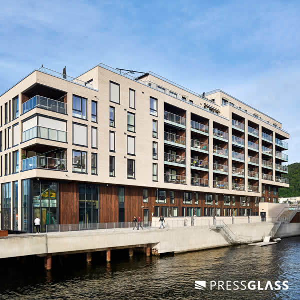 Sørenga residential complex with glass units from Press Glass