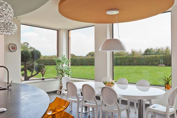 Thermally Efficient Metal Windows In A Contemporary Extension