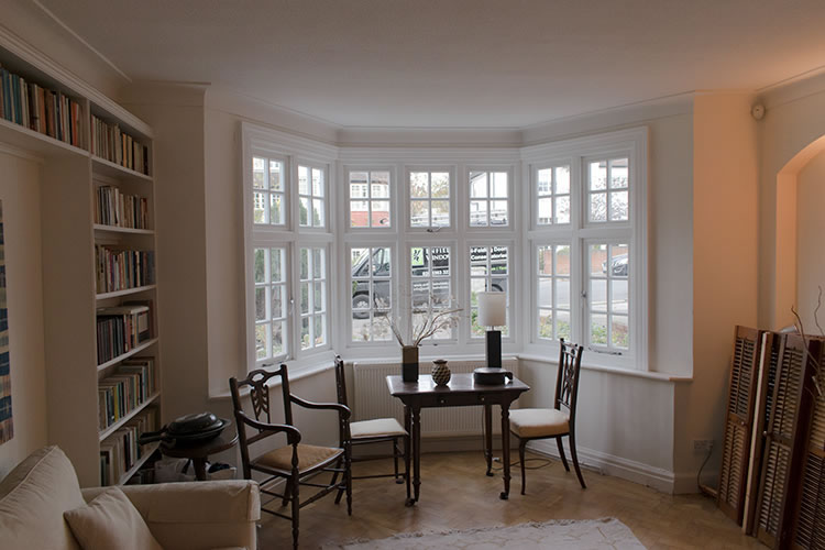 Timber window installation in Hampstead, London