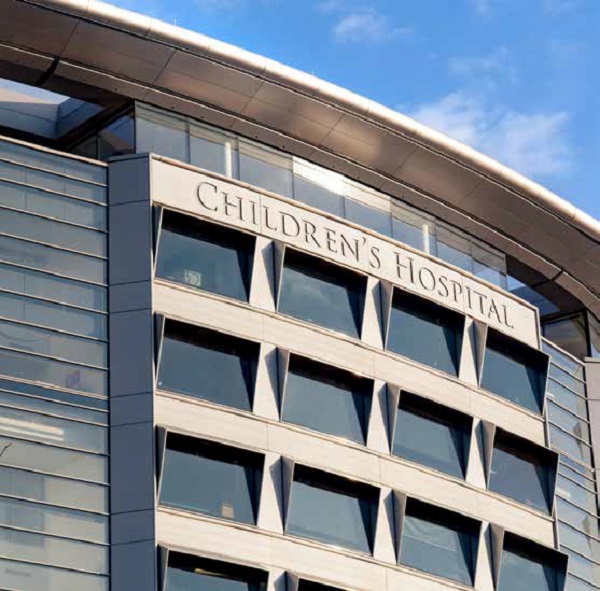 The University of Iowa Stead Family Children’s Hospital, in Iowa City adapted its glazing design at the planning stage due to the damage seen as a result of the 2011 Joplin Tornado. Photo: © Justin Meyer | Photography by Meyer