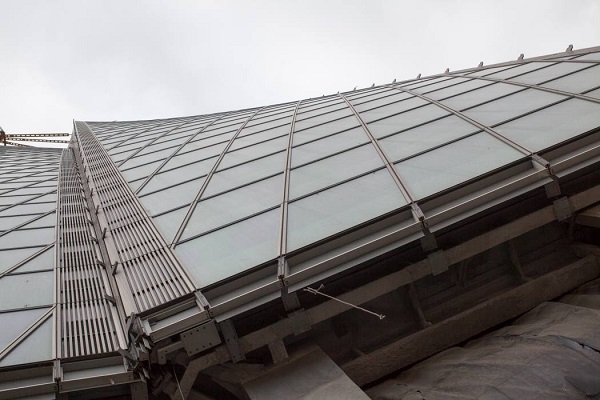 Since no two storeys are the same in this spiral skyscraper, the engineers had to calculate different dimensions for almost every element.