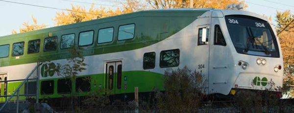 Toronto’s GO-Transit Bi-Level Enhanced vehicle. Image © Metrolinx