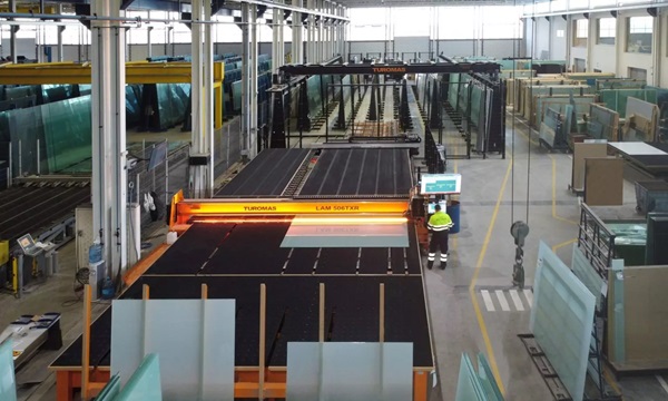 LA-06-RO Automatic Air Loader + Mixed Automatic Cutting Line for Laminated and Monolithic Glass LAM 506TXR.