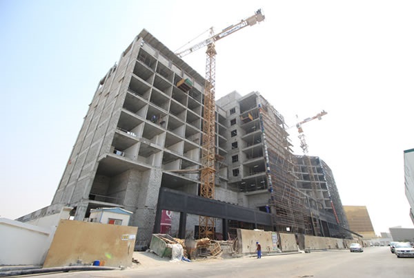 Ventilated facades of Sistema Masa for a 46-meter-high hotel in Doha