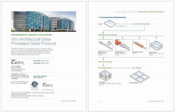 Vitro Glass publishes North America’s first third-party-verified Environmental Product Declaration (EPD) for architectural glass