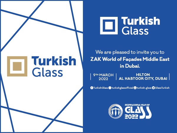 TurkishGlass participates in ZAK Middle East 2022