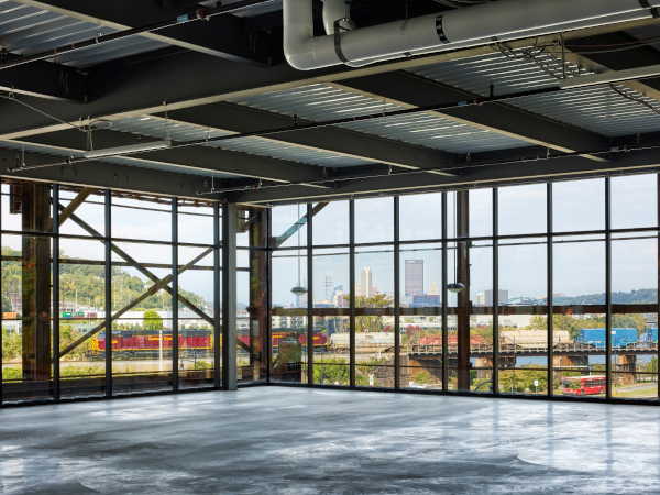 The Unique Adaptive Reuse of Pittsburgh’s RIDC Mill 19 Features Windows with Solarban® 60 Glass and Skylights with Solarban® 70 Glass