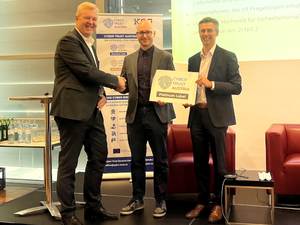 Pioneer in cyber security: LiSEC is among the first recipients of the new Cyber Trust Platinum label