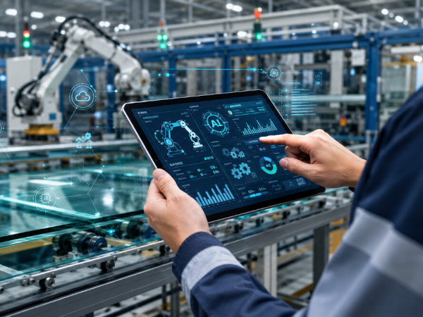 Digital assistance systems and AI-supported process data are helping optimize modern manufacturing processes. Image: OpenAI