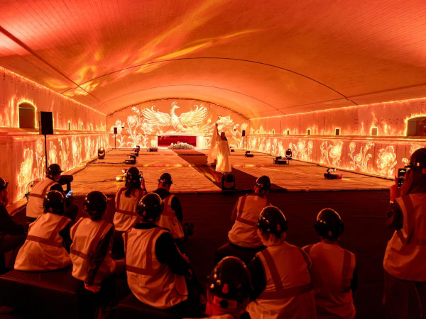 World’s First Immersive Performance Staged Inside a Float Glass Furnace