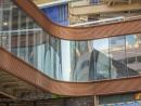 Detail of bent glass at Penn Medicine Pavilion (photo © Joe Garvin)