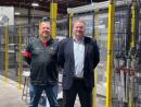 From the left Wes Brigner, Director of Manufacturing, and Dan Wright, CEO/President of Paragon Tempered Glass