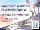 50th Rosenheim Window and Facade Conference on October 11 + 12, 2023