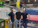 From left: Mahmood Alhamd, Operator, Martin Werner, Technical Manager, and Sebastian Kirsch, Team Leader of Heat Treatment at FLACHGLAS Wernberg GmbH