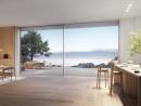 The new Schüco AS PD 75.HI (Performance Line) lift-and-slide technology combines concealed frame profiles with a barrier-free threshold for the very first time.