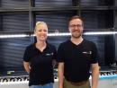 Christin Pannier, site manager, and Tino Graurock, operations manager © caleoglas