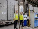 Dean Haritos, CEO of Viridian Glass (left), and Tarun Bhatia, National OPEX Manager (right) © LiSEC