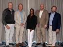 The 2025-2026 NGA Board of Directors Executive Committee (left to right): Jim Stathopoulos, Tim Kelley, Lakisha A. Woods, Rick Locke, Courtney Little