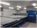 Newly installed digital printer Vitro-Jet FC Type and rest of machines in-line of the complete Turn-Key solution at Forserum Safety Glass AB