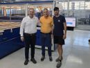From left to right: Javier Fernández, Managing Director of Tecglass; Pedro Aguiar, Managing Director of Vitropor; and Tiago Poças, Head of Digital Printing at Vitropor.