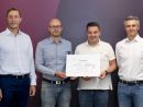 © LiSEC; From left to right: Oliver Pichler (CFO), Sascha Prock (Corporate Information Security Officer), Georg Bruckner (Head of Information Technology) and Johann Ebner (Director Digital Transformation)
