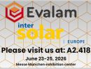 Evalam at Intersolar 2026 to Showcase EVALAM UC and UC+ and Lead the Future of Solar Energy