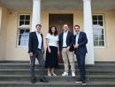 From left to right: Bernd Hillbrands (Forterro), Miriam Berzen and Lars Klaes (Klaes) and Marcus Pannier (Forterro), following the signing that brings Klaes and Forterro together.
