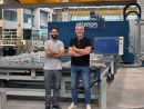 From left: Ennaji Moustaid, Operator, and Gianluca Gastaldon, Sales Manager, at Zanatta Vetro. 