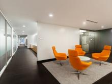 Vitro Glass, Walker Glass products create metallized look for walls at AECOM
