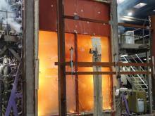 Successful Fire Test: CONTRAFLAM 30 Climatop Curtain Wall
