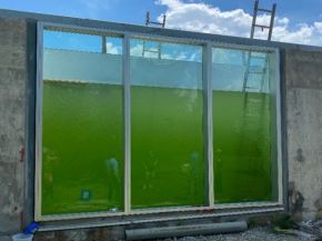 Flood Mitigation testing – photo courtesy of Duke Glass Inc.