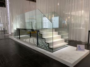 G2C (glass-to-concrete) demonstrator at Glass Technology Live during Glasstec 2024 (© Cas Maertens).