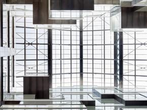 Glazing of atrium in Triton Court, London