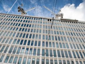 Façade work at 2 St Peter’s Square nears completion