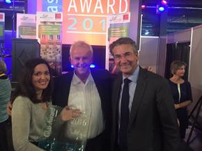 Recognition for CURA Glass with Innovation Award 2016