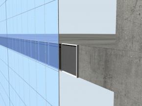 Spandrel insulation in glass façade buildings