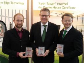 Super Spacer® receives award from the Passive House Institute