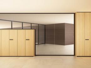 Equipped walls for office: two proposals vetroIN