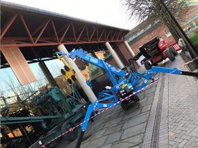 Old meets new as Hird Group mini crane works at Hull museum