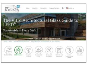 Vitro Architectural Glass debuts online guide to LEED certification  Portal helps architects find LEED credits opportunities using Vitro Glass products