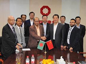 CTIEC Signs contract of float glass project in Bangladesh