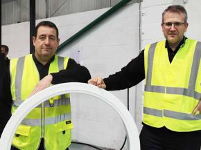 First arched frames manufactured at our new in-house bending facility!