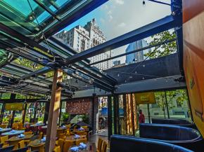 The first Landing Group restaurant with our retractable roof in downtown Toronto