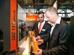 One of the highlights at the show: Special anniversary SBZ 151 Edition 90 profile machining centre Image copyright: elumatec AG, Mühlacker