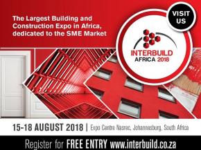 Interbuild Africa 15 - 18 August 2018 - opens next week